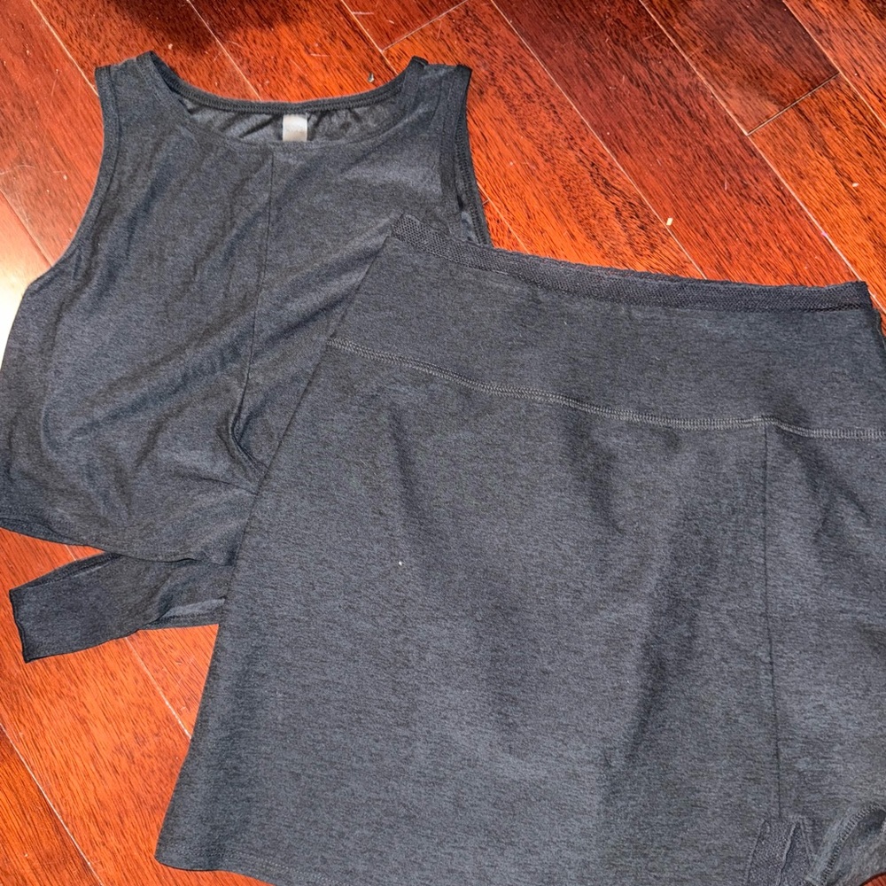 Beyond Yoga Black Skirt Set
